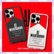 MAHAL BRO MARLB0R0 CIGARET Bumper Clear Case Neon Casing for iPhone 17 PRO MAX AIR 16 PLUS 15 14 PRO