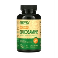 Deva, Vegan Glucosamine MSM - CMO - Turmeric, 90 Tablets