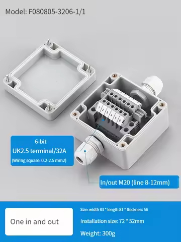 Cast aluminum junction box metal button box power box aluminum alloy junction box indoor and outdoor
