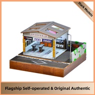 1:64 JDM Garage Diorama | Yamada Auto Repair Shop with Rich Accessories & LED Lights for Car Model C