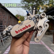Axial 4 piston grey caliper front rear caliper 4 piston brembo rear 2p axial import Brembo axial 4p 