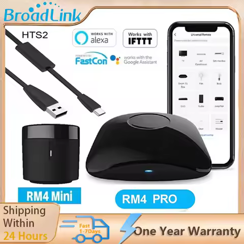 BroadLink RM4 Pro RM4+ HTS2 Version Smart Remote control with HTS2 Temperature Humidity Sensor Wirel