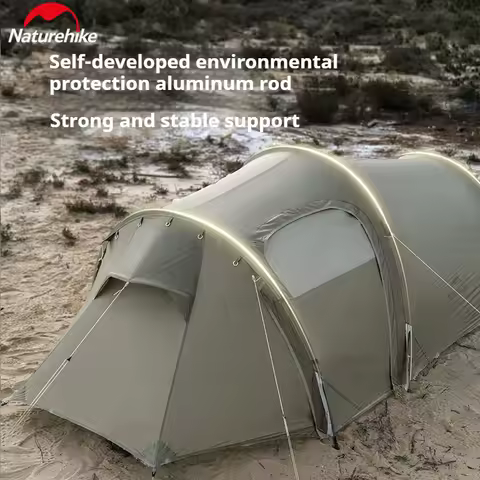 Naturehike Opalus UL Tunnel Tent Lightweight 15D Nylon Hiking Tent Large Space Outdoor Camping Trave
