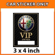 Alfa Romeo VIP - Car Sticker