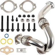 DOCAS Turbocharger Y-Pipe Up Pipe Kit With Gasket Replacement For Ford Powerstroke 6.0L Diesel 2003-