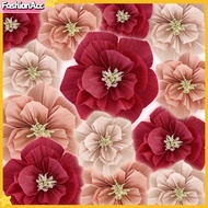 FA|  Crepe Paper Flowers DIY Handmade Paper Flower Wall Art Decoration for Home Party Wedding Birthday