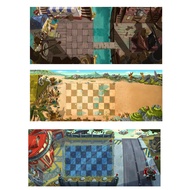 Plants Battle Map 40 * 90cm Zombie Game Mat Toy Accessories Waterproof Unbreakable Large Map tt26.6.