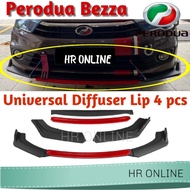 Perodua Bezza Front diffuser lip front Skirt Front bodykit