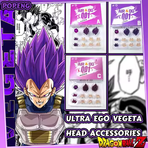 Air&OQ Studio Dragon Ball Ultra Ego Vegeta Shf Head Accessories Vegeta Action Figurine Custom Heads 