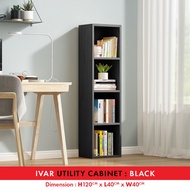 FINSSO Omar 2/3/4 Tier Bookshelf | Book Shelf with Door | DIY Utility Shelf / Cube Book Shelf / Disp