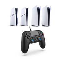 全城熱賣 - 適用於PS5 / PS5 Slim / PC有線手柄帶宏編程六軸連發