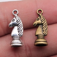 12pcs Chess Knight King Queen Rook Bishop Pawn Charms