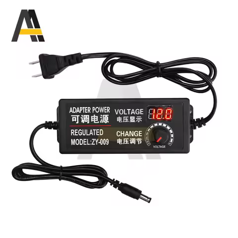AC100-220V to DC3-24V/DC3-12V/DC9-24V Adjustable Voltage Power Adapter with Digital Display 2A 3A 5A