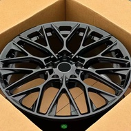 High Quality Light Weight alloy wheel Gloss Shiny Black Machine Forged passenger car wheels Rim 22 i