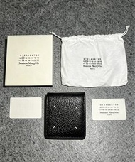 MM6 Maison Margiela wallet 真皮 銀 包 leather black 黑色