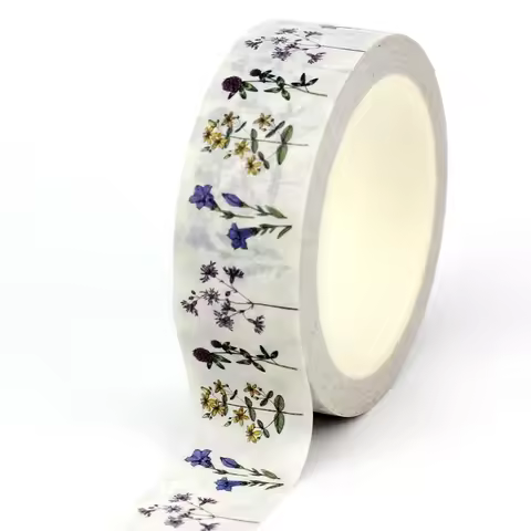 NEW 1PC 10M Decor Retro Botanic Herbs Wild Flowers Washi Tape for Scrapbooking Diary Masking Tape Cu
