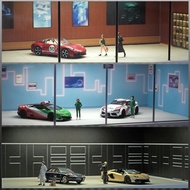 Display Case For Hot Wheels & Match Cars With USB Lights1/64 Scale Diecast Model Car Storage Car Sho