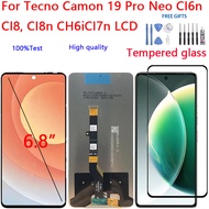 6.8 inches LCD For Tecno Camon 19 Pro Neo Display Touch Screen Digitizer Assembly CI6n CI8, CI8n CH6