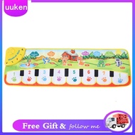 Uukendh Soft Musical Piano Mat  Foldable Kids Mats for Christmas Gift Babies