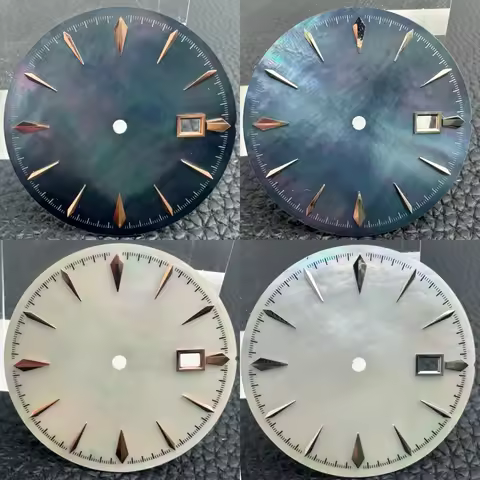 35mm Sterile MOP Cocktail Watch Dial Claw Markers Pure No logo for Seiko Presage NH35/36/4R/7S Autom