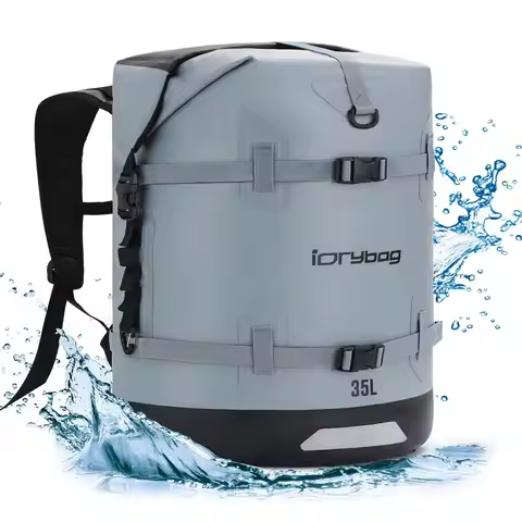 Idrybag Waterproof Backpack for Women Men 35L/55L Dry Bags Waterproof Bag Backpack Reflective Campin
