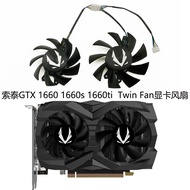 ((Graphics Card Fan) ZOTAC/ZOTAC GTX 1660 1660super 1660ti Twin Fan Graphics Card Cooling Dual Fan