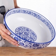 青花陶瓷湯碗面碗家用水煮魚碗酸菜魚碗湯盆和面盆毛血旺大號碗