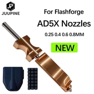 New For FlashForge Ad5x Nozzle Hardened 0.25 0.4 0.6 0.8 Adverturer Ad5x Flashforge Extruder Ad5x Ho