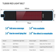 hot selling Redlight Infrared Therapy Device 660nm 850nm Body Wrap Belt for Pain Relief