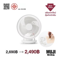 มูจิ พัดลมหมุนเวียนอากาศ ใช้ร่วมกับน้ำมันหอมระเหยได้ - MUJI Oscillating Circulator Fan L (Applicable