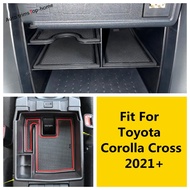 Central Control Console Armrest Storage Box Organizer Container Tray Accessories Interior For Toyota Corolla Cross 2021 - 2023