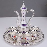 Russian Wine Set European Style Wine Glass Wine Jug Wine Set Creative Alloy Old Wine Jug Wine Glass 