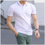 [Hot Trend 2021] Men'S T-shirt, Collared T-Shirt With Cotton Crocodile Border
