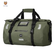 Motorcycle Waterproof Tail Bag Travel Outdoor Dry Luggage Roll Pack Bag 40L Motocross Luggage Bag To