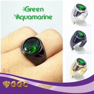 Cincin Batu Green Aquamarine Kerren