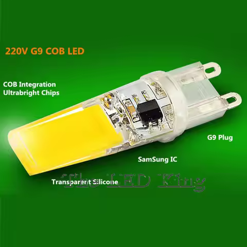 1pcs LED G9 COB 220V lamp dimmable bulb Replace for Chandelier Crystal Lamp LED Spotlight Lamp 360 B