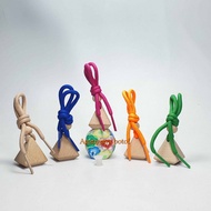 8 Ml Hanging Perfume Glass Bottle Color Print Wheel Triangular Wooden Cap / Glass Bottle / Perfume G