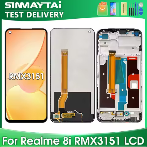 6.6''OEM For OPPO Realme 8i For Realme8i RMX3151 LCD Display Touch Screen Digitizer Assembly Replace
