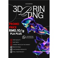 【Promo Price】 3D Printing Service Customize RM0.1 per gram Pla Plus
