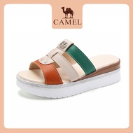 Camel รองเท้าผู้หญิงฤดูร้อน Velcro ละลายรองเท้าแตะชายหาดด้านล่างหนารองเท้าแตะลำลองสำหรับผู้หญิง CAM1