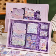 2026 New Products Apartment See Eslite Retro Oil Painting Handbook Set Gift Box Girl Cute Handbook G