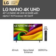 43 inch LG NANO 4K UHD AI NU85 Smart TV 2026