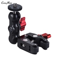 2Pcs Ball Head Clamp Multifunctional Universal Mini C Shape Ball Head Clip Magic Arm Super Clamp for Photography Studio