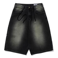 BSRABBIT Carpenter Loosefit Denim Short-Vintage Black Shorts