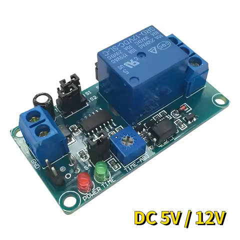 DC 12V 5V Time Delay Relay Module Delay Turn On / Delay Turn Off Relay Switch Module With Timer DC 1