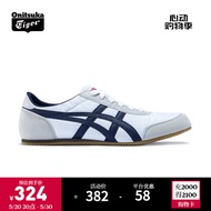 Onitsuka Tiger鬼塚虎男鞋复古舒适轻便运动休闲鞋小白鞋女TRACK TRAINER 白色/藏青色 39.5