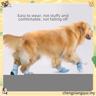 4PCS/Set Dog Shoes For Big Dogs Waterproof Cotton Larger Dog Shoes Dog Boots Cute Puppy Outdoor Thic