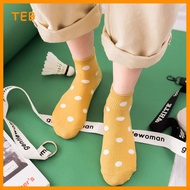 Polkadot Ankle Socks Hipster Colorful Casual Trend / Stokin Pendek Polkadot Fesyen Warna Gaya Hipste