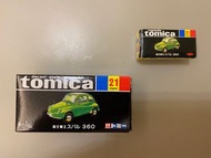 TOMY TOMICA ~  中制~ 黑盒 21 ~ Subaru 富士360, 全新, 子母大+細套裝。極罕!!