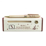 Hộp bút gỗ Quà tặng ngày Nhà Giáo Việt Nam Góc Nhà Gỗ